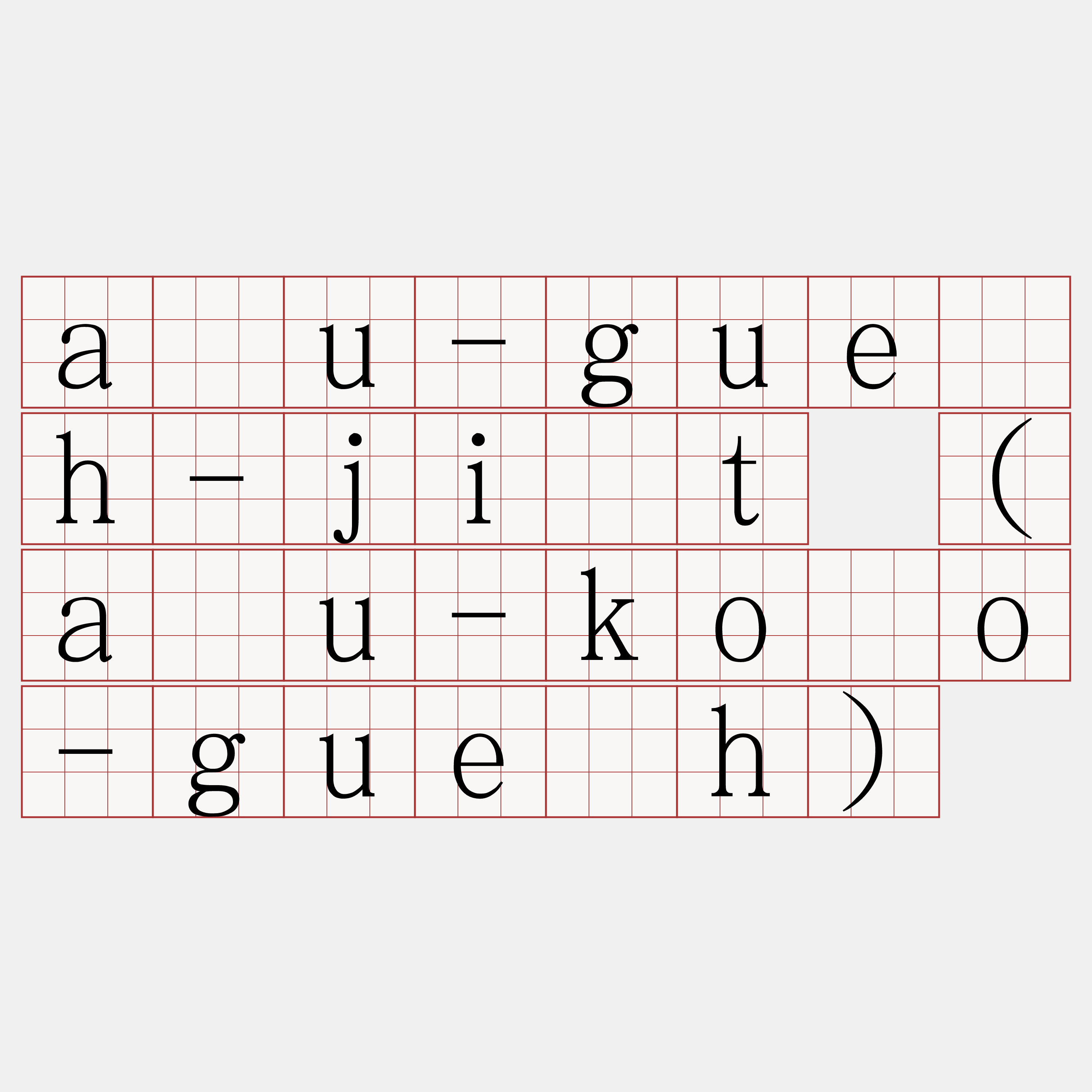 āu-gue̍h-ji̍t (āu-kóo-gue̍h)